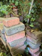 Rood/grijze terrastegels, Tuin en Terras, Tegels en Klinkers, Ophalen, Gebruikt, 10 m² of meer, Beton