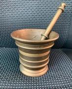 Vijzel schitterende antieke 18e eeuwse bronzen koper vijzel, Antiek en Kunst, Ophalen of Verzenden