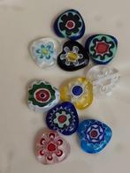 Set Italiaanse millefiori gekleurde hartjes glaskralen, Hobby en Vrije tijd, Kralen en Sieraden maken, Verzenden, Nieuw, Kraal