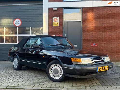 Saab 900 Cabrio 2.0 Turbo / Leer / Electrisch dak, Auto's, Oldtimers, Bedrijf, Te koop, Airconditioning, Lederen bekleding, Open dak