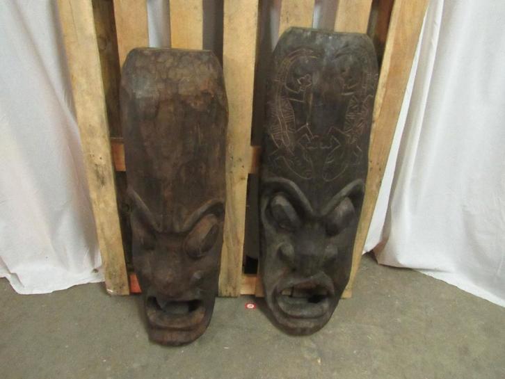 Grote Afrikaanse Maskers (Zeer Gedetailleerd), Antiek en Kunst, Kunst | Niet-Westerse kunst, Ophalen