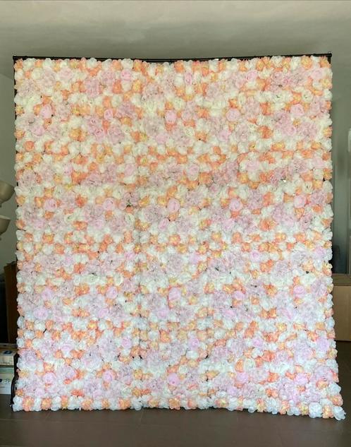 Flowerwall - bloemenmuur - backdrop, Hobby en Vrije tijd, Feestartikelen | Verhuur, Nieuw, Ophalen