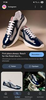 Prada America's Cup Sneakers Maat 47, Blauw, Ophalen of Verzenden, Prada, Sneakers of Gympen