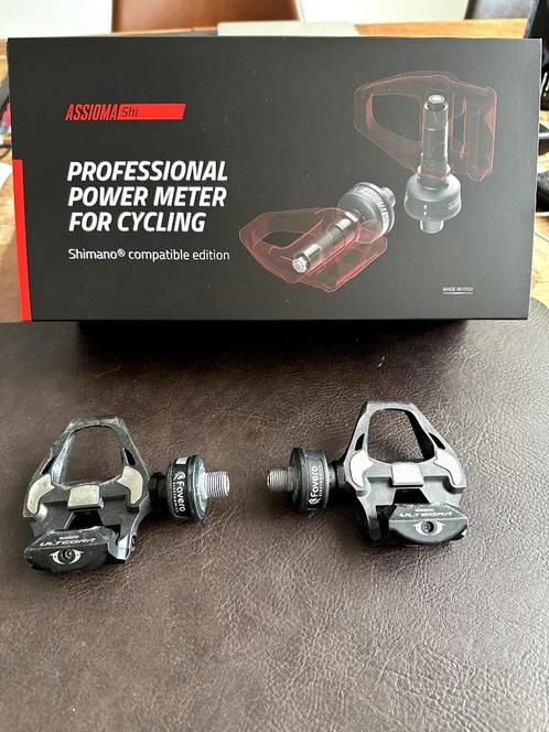 FAVERO ASSIOMA DUO-SHI POWERMETER 2-zijdig met Ultegra pedal, Fietsen en Brommers, Fietsonderdelen, Gebruikt, Racefiets, Crankstel of Pedalen