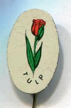 Tulp blik bloemen speldje ( N_116 ), Verzenden, Zo goed als nieuw, Dier of Natuur, Speldje of Pin