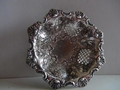 Antiek zilver 1898 L109A engels gekeurd BONBONSCHAALTJE, Antiek en Kunst, Antiek | Goud en Zilver, Zilver, Verzenden