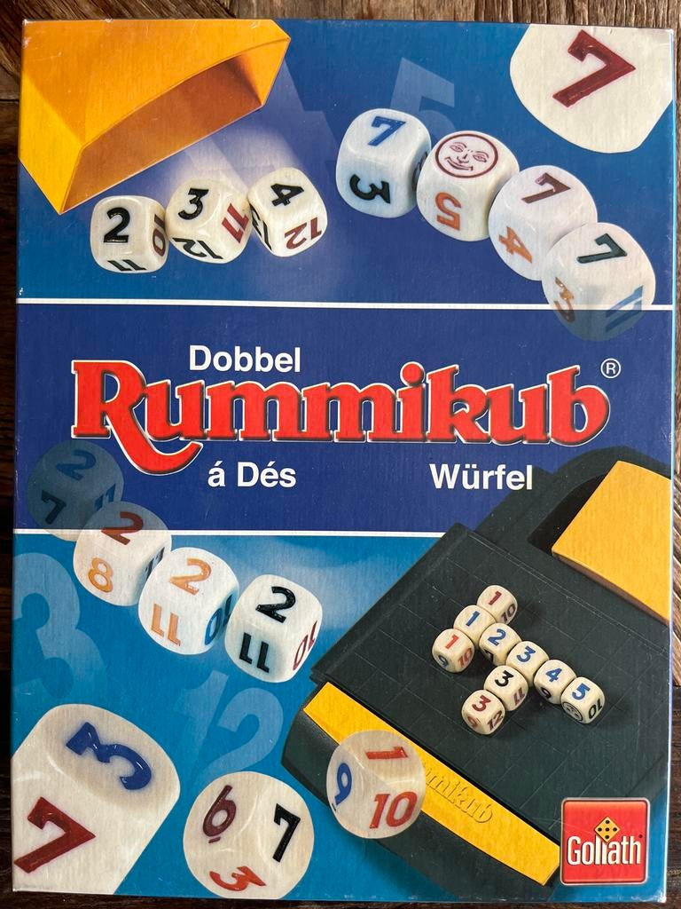 Dobbel Rummikub - Leuk gezelschapsspel!, Een of twee spelers, Ophalen of Verzenden, Zo goed als nieuw, Reisspel