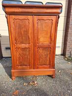 Antieke mahoniehouten kast., Antiek en Kunst, Ophalen