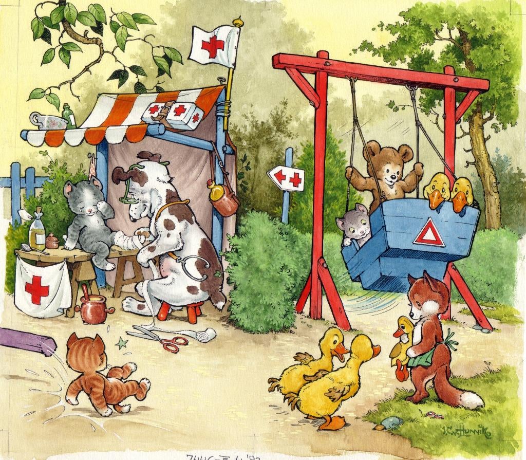 J. C. van Hunnik (Coen) origineel werk gezocht!, Ophalen, Gelezen, Prentenboek