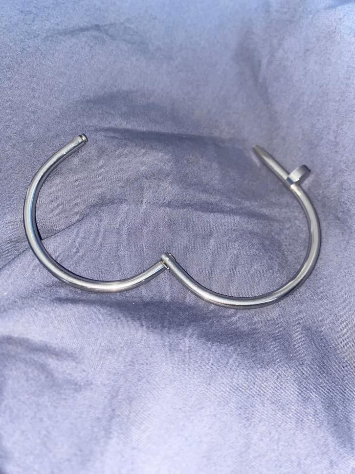 Cartier Juste un Clou Armband, Sieraden, Tassen en Uiterlijk, Armbanden, Zo goed als nieuw, Staal, Zilver, Ophalen of Verzenden