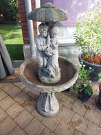Te koop fontein, tuinbeeld, bloembak, Ophalen, Gebruikt, Beton, Waterornament