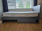 Bed 90x200 met lade en lattenbodem, Ophalen, 85 tot 100 cm, Zo goed als nieuw, Lattenbodem