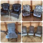 198.  Mooie Robuuste Fauteuils, Gebruikt, 75 tot 100 cm, 50 tot 75 cm, Ophalen