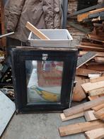 Kozijn raam zwart aluminium met kiepraam, Doe-het-zelf en Verbouw, Glas en Ramen, Ophalen, Gevelraam of Ruit, Gebruikt, Minder dan 80 cm
