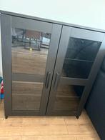 Brimnes vitrinekast, Huis en Inrichting, Kasten | Buffetkasten, Gebruikt, Glas, 150 tot 200 cm, 25 tot 50 cm