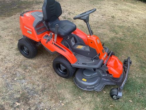 husqvarna rider  R214T met 103 cm maaidek zwenkwielen, Tuin en Terras, Zitmaaiers, Zo goed als nieuw, 90 tot 120 cm, Elektrische starter