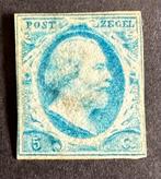 Nederland 1852 Koning Willem 3 NVPH 1 ongebruikt, Postzegels en Munten, Postzegels | Nederland, Ophalen of Verzenden, Gestempeld