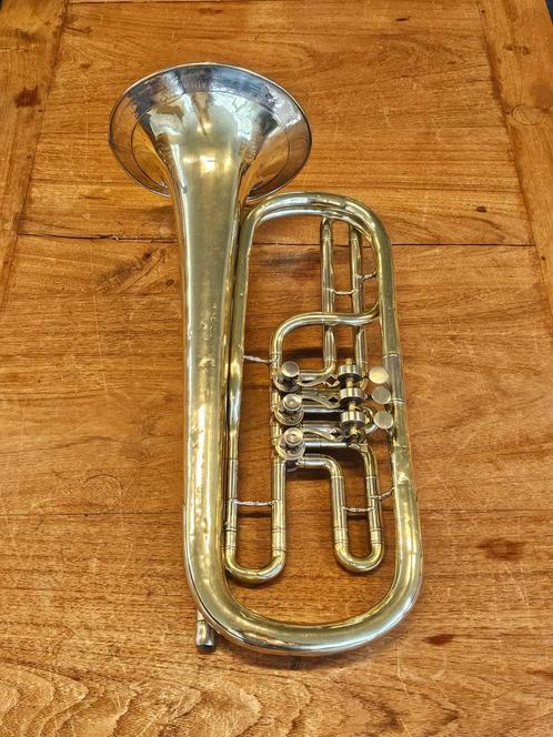 Julius Altrichter Frankfurt Bb Basflugelhorn, Muziek en Instrumenten, Blaasinstrumenten | Trombones, Gebruikt, Tenor, Ophalen