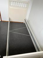 Bed ombouw 90x200 wit, Ophalen, 90 cm, Eenpersoons, Wit