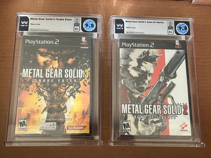 2x Metal gear solid cgc 9,8 graded sealed, Spelcomputers en Games, Games | Sony PlayStation 2, Zo goed als nieuw, Avontuur en Actie