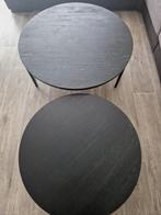 Dubbele salontafel, Ophalen, Gebruikt, 50 tot 100 cm, Rond