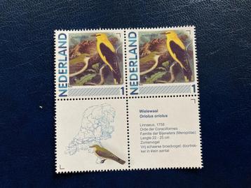 Persoonlijke zegel vogels Wielewaal paartje met middenstuk beschikbaar voor biedingen