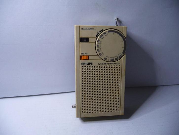 Phililps D1000 transistorradio FM/AM. Verzending kan ook, Audio, Tv en Foto, Radio's, Gebruikt, Transistorradio, Ophalen