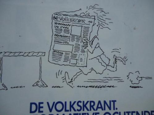 sticker oud Strip Volkskrant krant retro mokum olympisch 84, Verzamelen, Stickers, Zo goed als nieuw, Bedrijf of Vereniging, Verzenden