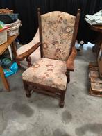 Antieke fauteuil met bloemenbekleding, Ophalen, Gebruikt, Overige typen, Overige merken