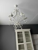 Witte Vitrinekast met Glazen Deuren, Ophalen, Zo goed als nieuw, Glas