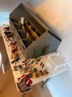 Manege met schleich paarden enz…, Ophalen of Verzenden, Gebruikt