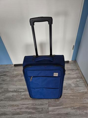 Blauwe trolley - compact en handig! beschikbaar voor biedingen