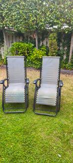 Ligstoel 2 stuks, Tuin en Terras, Ligbedden, Ophalen, Gebruikt, Aluminium