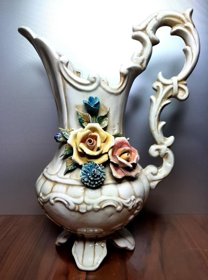 Bassano vaas met bloemen. Model nr: 440. Hoogte 35 cm., Antiek en Kunst, Antiek | Vazen, Ophalen of Verzenden