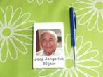 Speelkaarten Joop Jongerius 80 jaar, Verzamelen, Speelkaarten, Jokers en Kwartetten, Ophalen of Verzenden, Zo goed als nieuw, Speelkaart(en)
