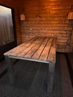 Tuintafel met 6 stoelen, Ophalen, Gebruikt, Eettafel, Hardhout
