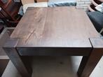 Te koop: mooi massief eiken salon tafeltje, Huis en Inrichting, 50 tot 100 cm, Vierkant, Zo goed als nieuw, Minder dan 50 cm