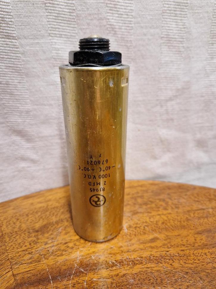 Militaire Hoogspanningscondensator | 2 MFD | 1000 VDC, Verzamelen, Militaria | Algemeen, Ophalen of Verzenden