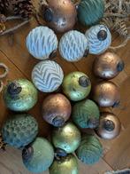 18 Clayre & Eef kerstballen met sterren en denneappels, Diversen, Kerst, Ophalen of Verzenden, Zo goed als nieuw