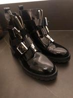 Zwarte lakleren biker boots Manfield maat 39, Kleding | Dames, Schoenen, Zwart, Overige typen, Nieuw, Ophalen of Verzenden