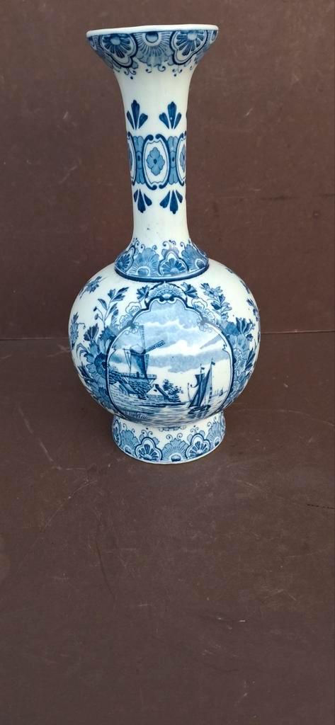 Delfts Blauw Vaas met Molen.Mosa, Antiek en Kunst, Antiek | Vazen, Ophalen of Verzenden