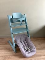 Stokke Tripp Trapp (aqua)blauw compleet, Ophalen, Zo goed als nieuw, Meegroeistoel