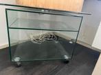 Glass TV stand/storage, Audio, Tv en Foto, Ophalen