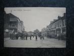 HILVERSUM Stationsplein 1911 veel volk paard en wagen, Verzamelen, Ansichtkaarten | Nederland, Ophalen of Verzenden