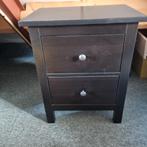 Nachtkastje - Hout - Donkerbruin, Huis en Inrichting, Slaapkamer | Nachtkastjes, Ophalen, Gebruikt, Hout, 55 tot 70 cm