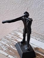 Apart brons beeldje boer met fluit, Antiek en Kunst, Kunst | Beelden en Houtsnijwerken, Ophalen of Verzenden