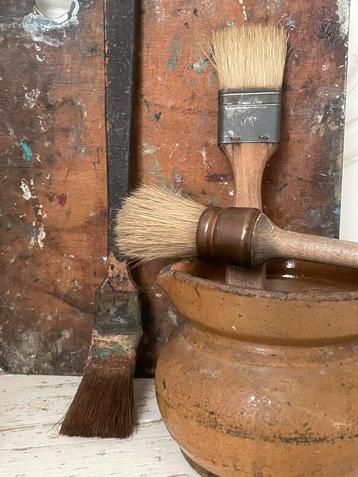 Brocante oude kwasten / oude kwast vanaf 14,50 euro  beschikbaar voor biedingen