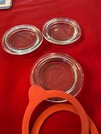 3 Weck deksels  maat 60 - Zo goed als nieuw, Huis en Inrichting, Ophalen of Verzenden, Zo goed als nieuw