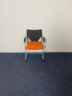 3 x Vergaderstoel Wilkhahn Modus, oranje stof, netbespannen, Huis en Inrichting, Stoelen, Ophalen, Gebruikt, Stof, Drie