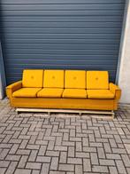 Okergeel vintage bankstel, Ophalen, Gebruikt, Vintage, 75 tot 100 cm